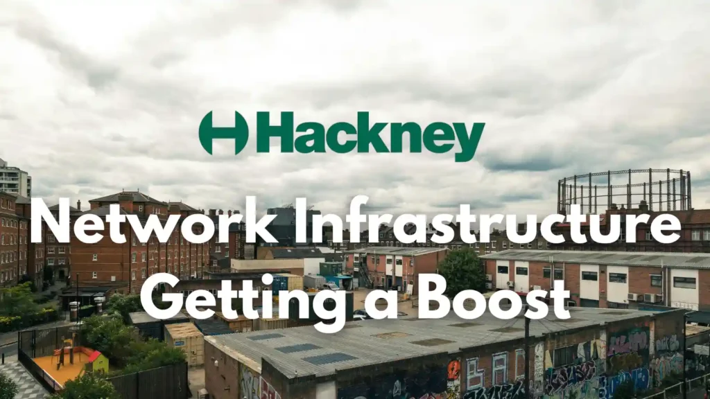 Picture of the city of hackney from the roof